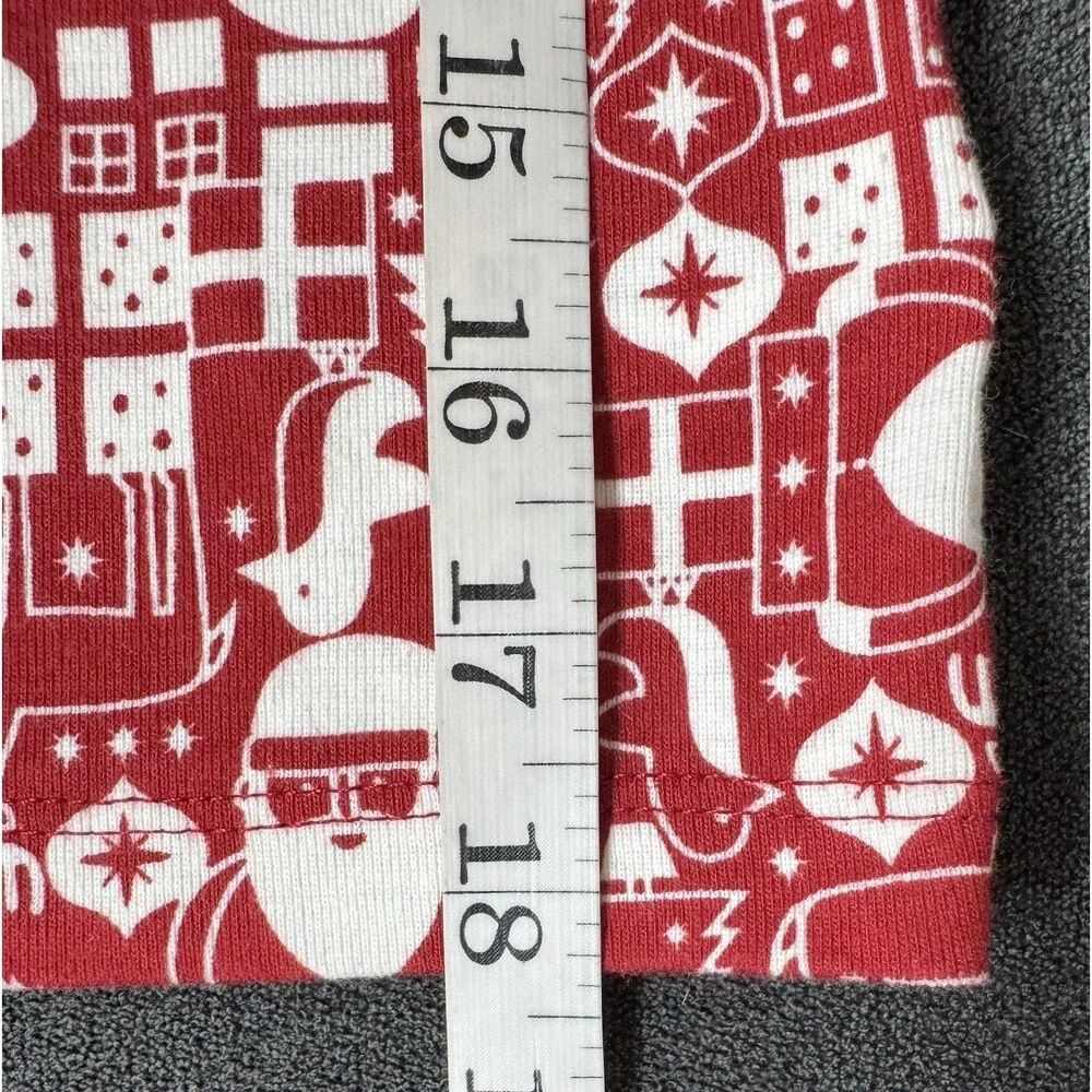 Amazon Essentials 6/7 Unisex Christmas/Santa Pjs 100% Cotton Red/White